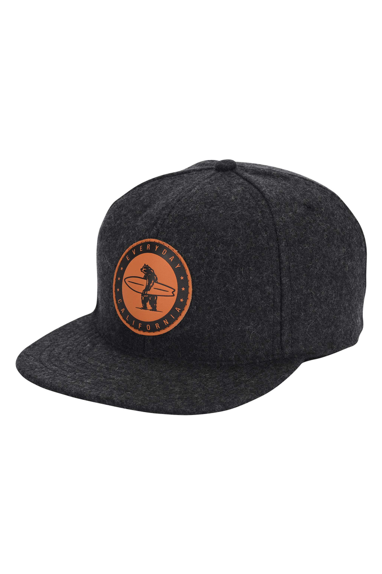 Spreckels Wool Snapback Hat, Main, color, Dark Gray