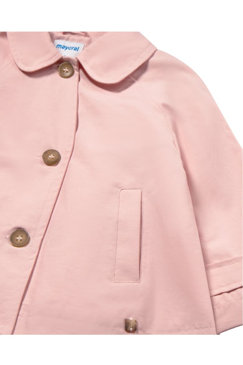 Peter Pan Collar Trench Coat, Alternate, color, Light Pink