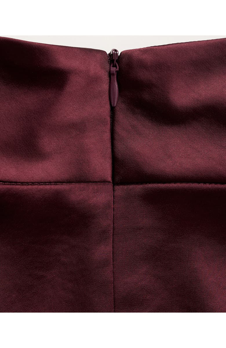 MANGO Stonak Sleeveless Satin Top, Alternate, color, Dark Red