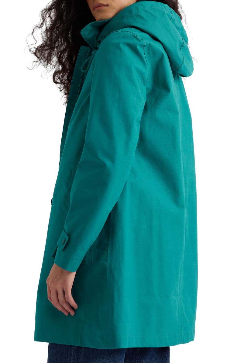 Seasalt Cornwall Cloudburst Waterproof Organic Cotton Coat, Alternate, color, Deep Dive