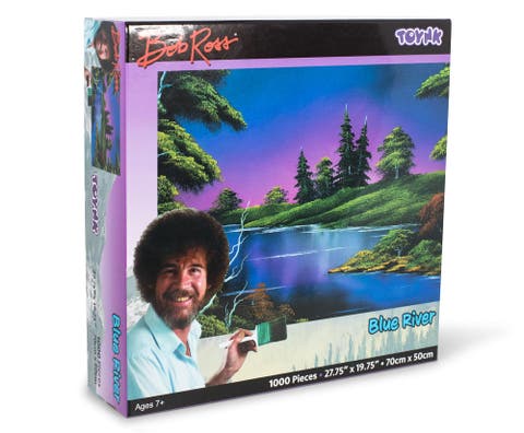 Bob Ross Blue River Nature Puzzle | 1000 Piece Jigsaw Puzzle