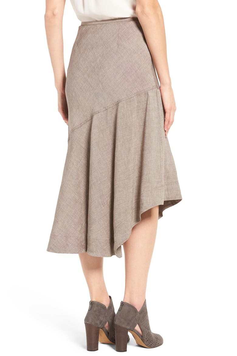 'The Long Engagement' Midi Skirt, Alternate, color, MUSHROOM MIX