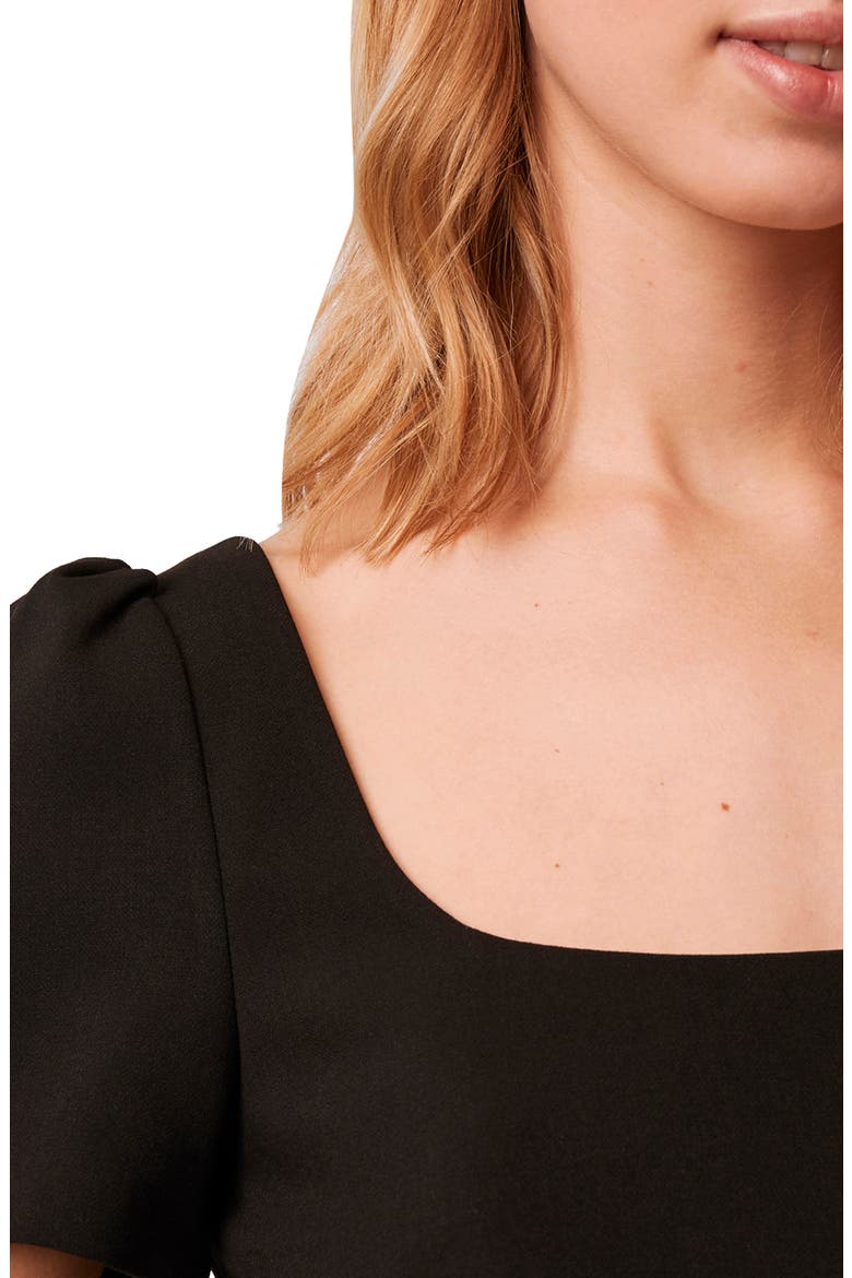 Awiti Whisper Ruth Sheath Dress, Alternate, color, BLACK