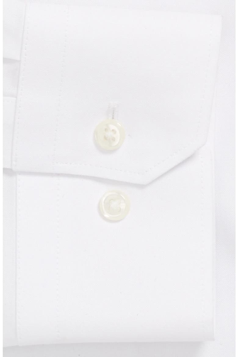 Nordstrom Smartcare™ Wrinkle Free Extra Trim Fit Pinpoint Dress Shirt, Alternate, color, WHITE