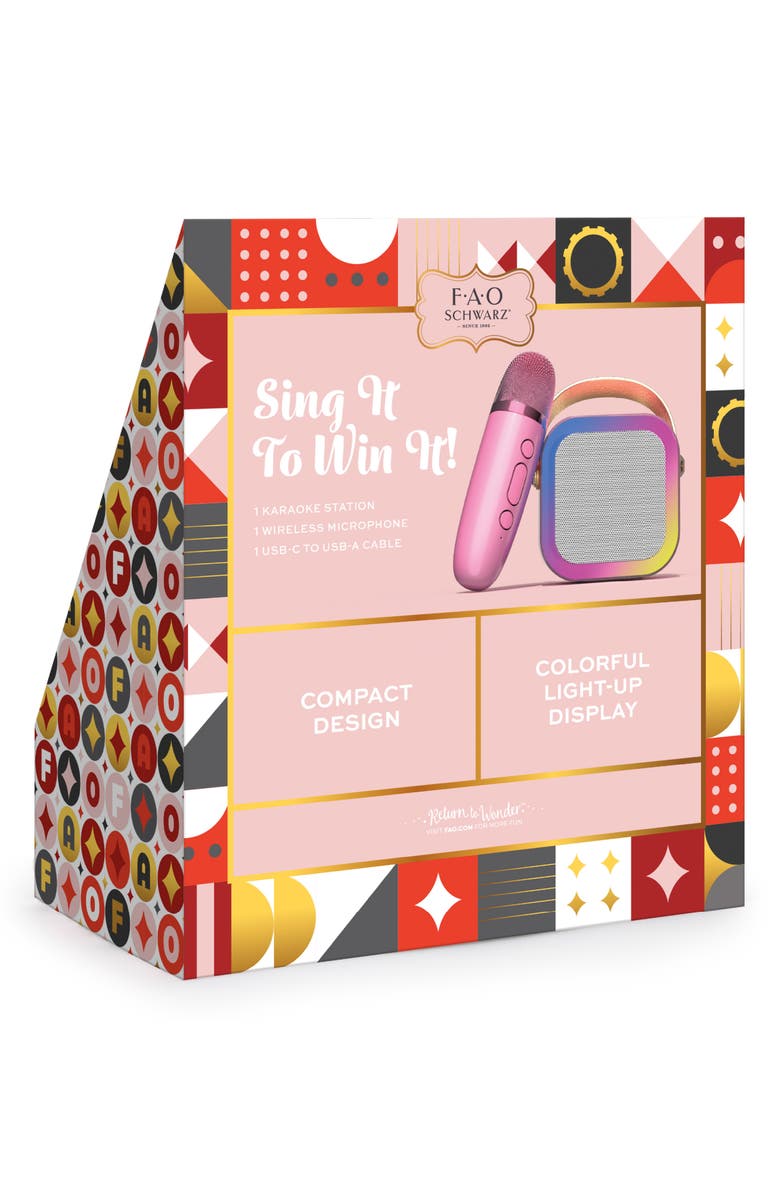 FAO Schwarz Bluetooth Karaoke Toy, Alternate, color, Light/ Pastel Pink
