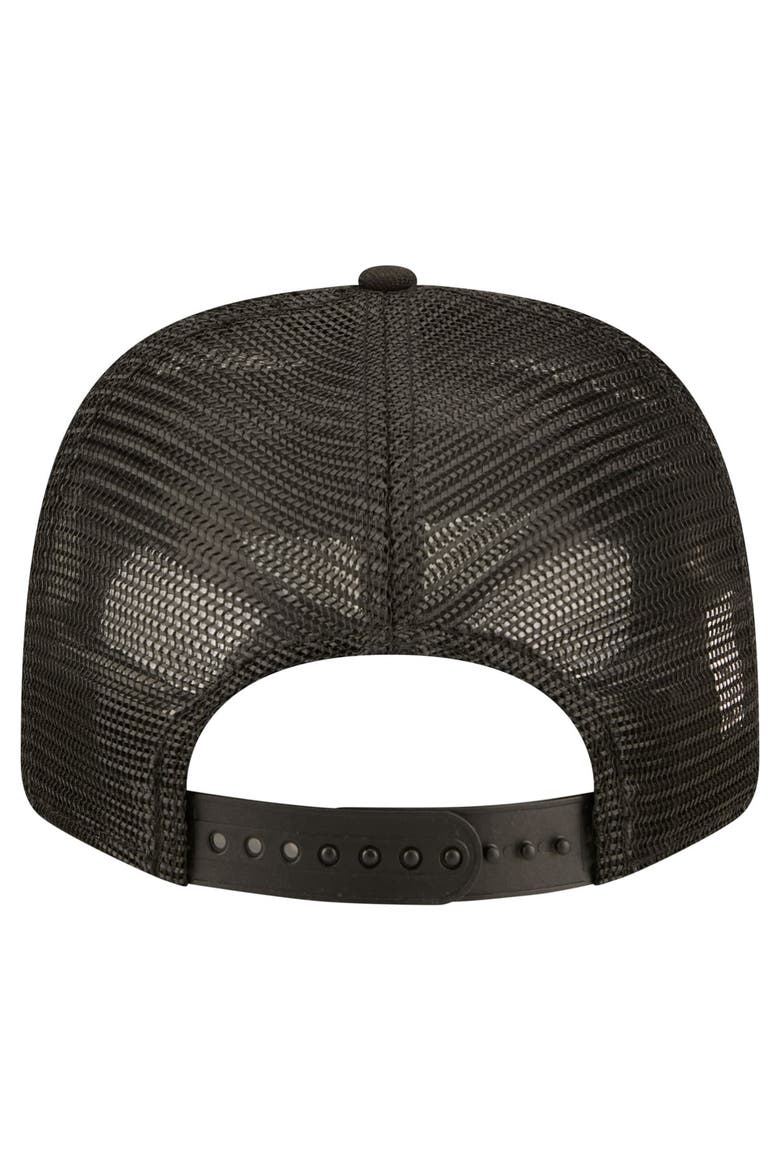 Men's New Era  Black San Francisco 49ers 9SEVENTY Trucker Adjustable Hat, Alternate, color, Black