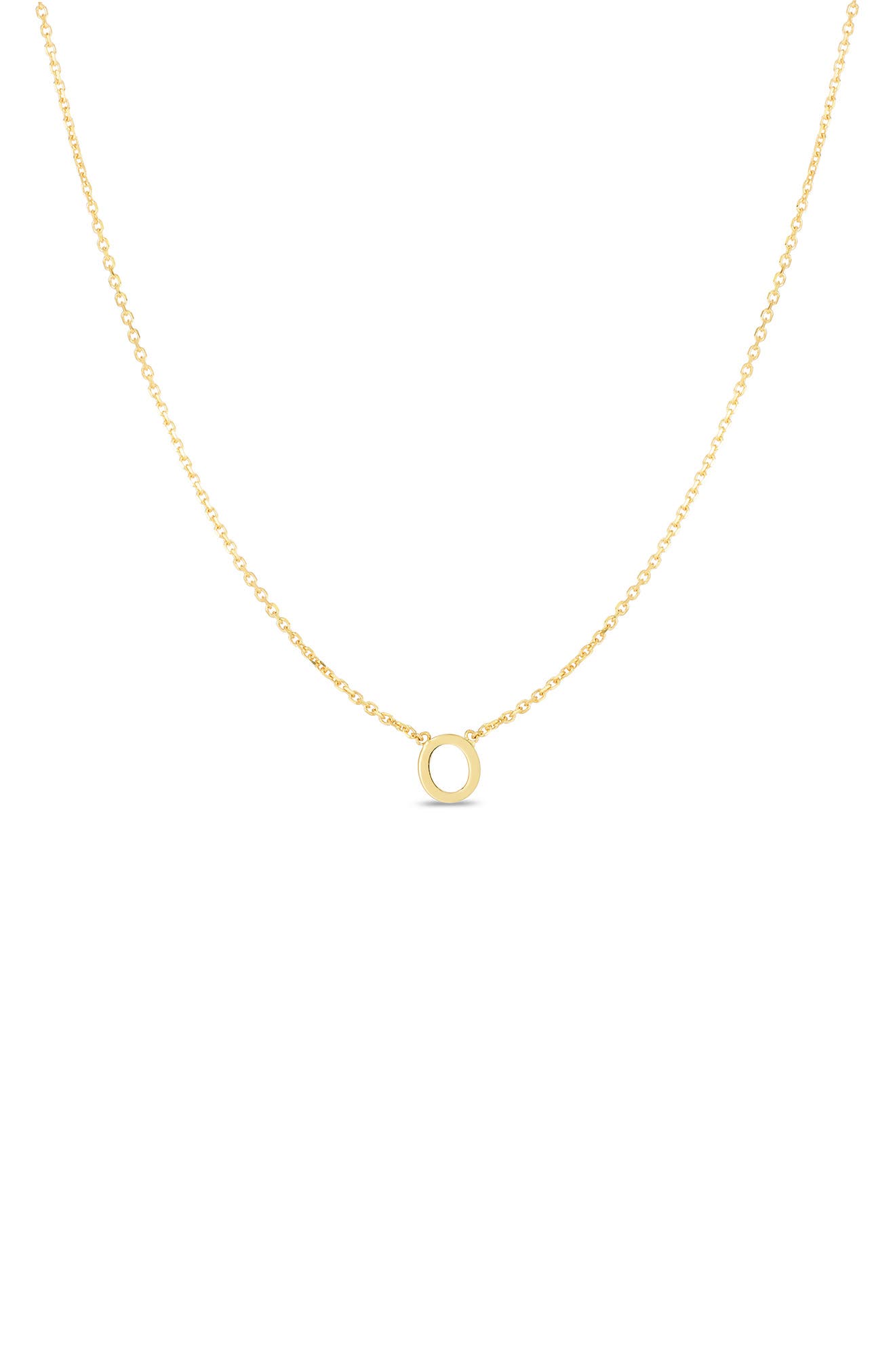 KARAT RUSH 14K Gold Initial 'O' Necklace
