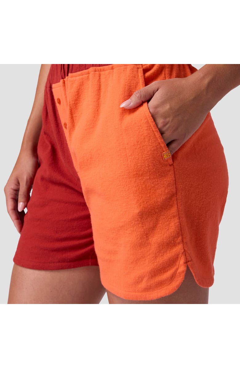 Stoic Finnley Flannel Short - Women's, Alternate, color, Tigerlily/Red Ochre