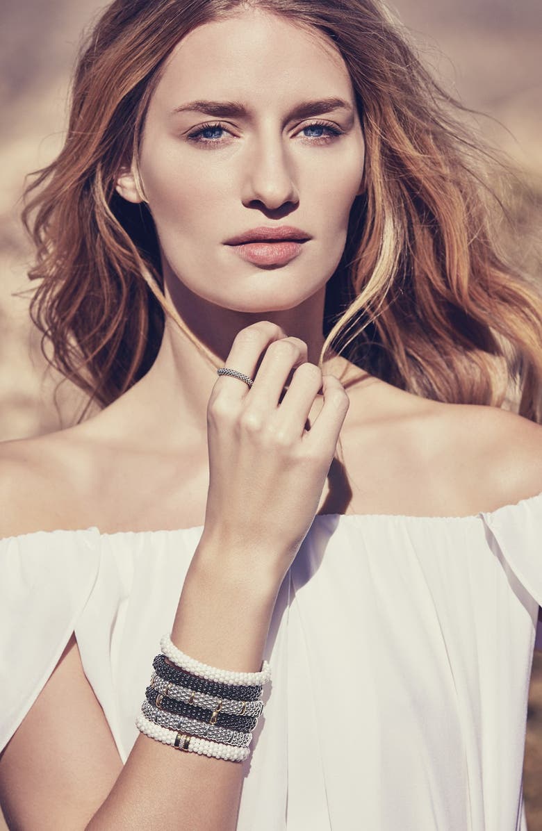 LAGOS 'White Caviar' Diamond Rope Bracelet, Alternate, color, 