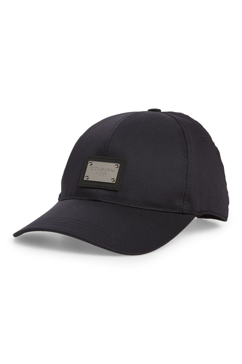 Logo Plate Baseball Cap, Main, color, BLUE SCURISSIMO