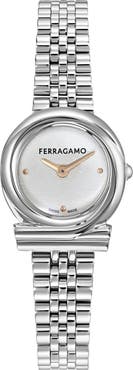 FERRAGAMO Gancini Twisted Bracelet Watch, 23mm