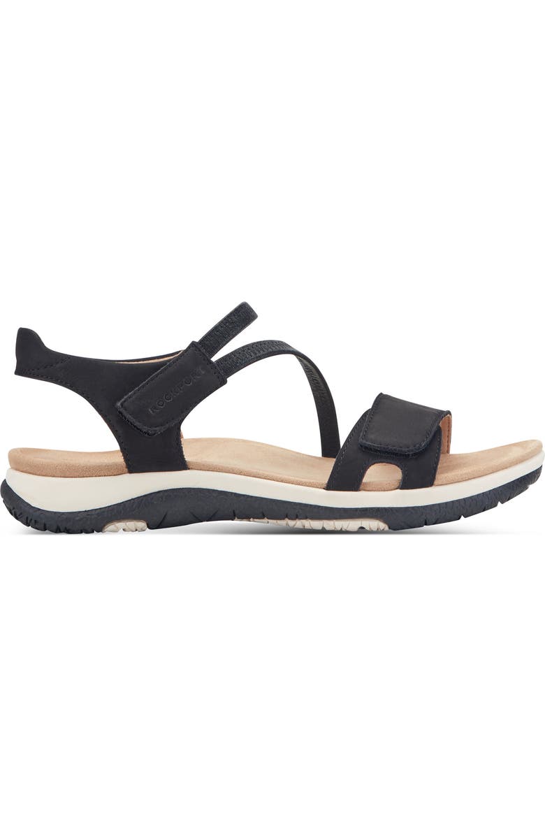 Rockport Shevon Sandal, Alternate, color, Black Nubuck Multi