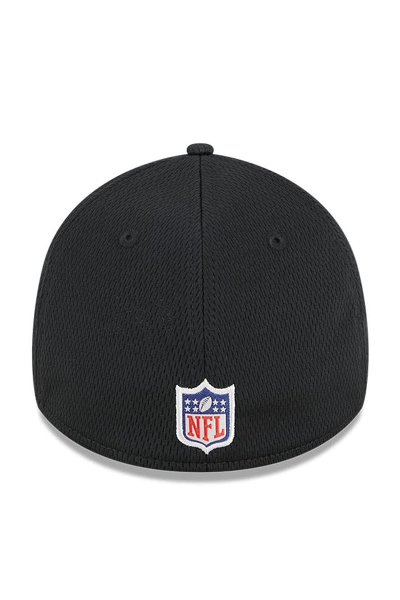 Men's New Era Black Las Vegas Raiders 2023 NFL Training Camp 39THIRTY Flex Fit Hat, Alternate, color, Black