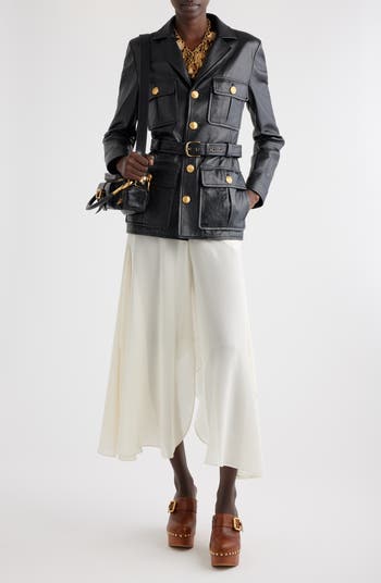 Chloé Belted Leather Jacket | Nordstrom