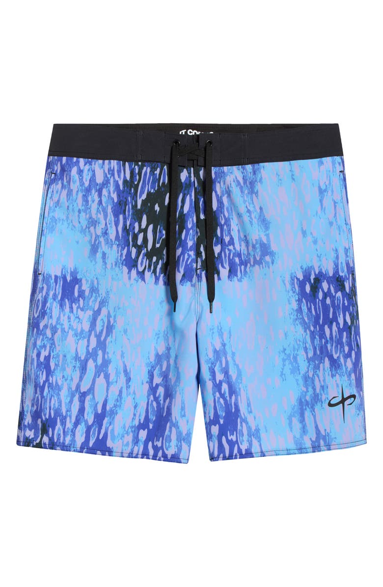 SANTO STUDIO Cole Houshmand Pro Board Shorts, Alternate, color, Cheetah Blue