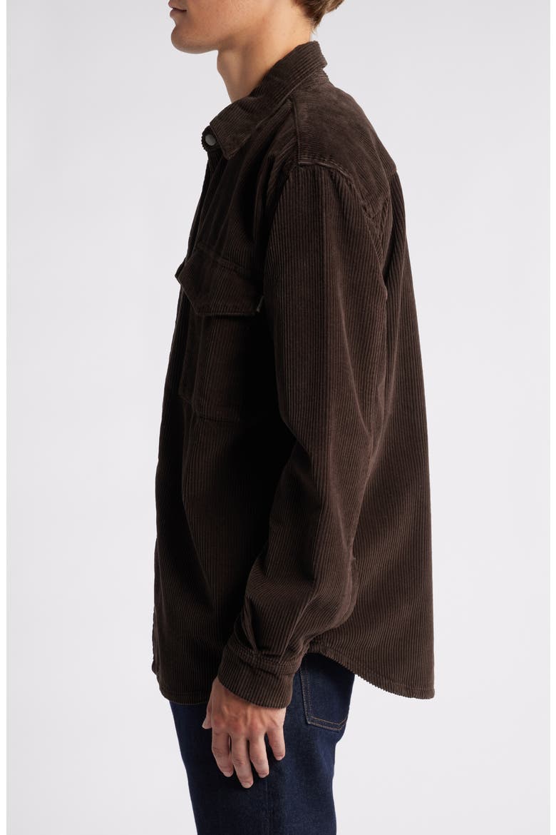 Hudson Perry Corduroy Snap-Up Overshirt, Alternate, color, METEORITE CORDUROY