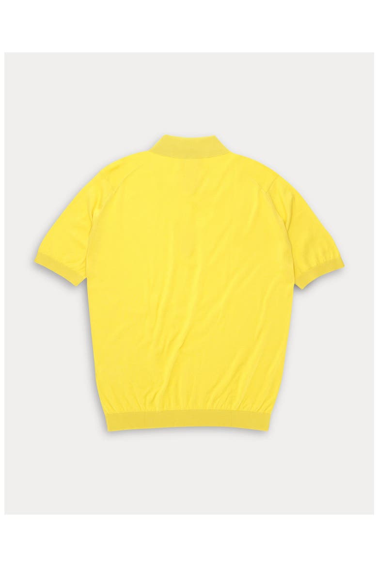 Isis Short Sleeve Knit Polo, Alternate, color, Yellow