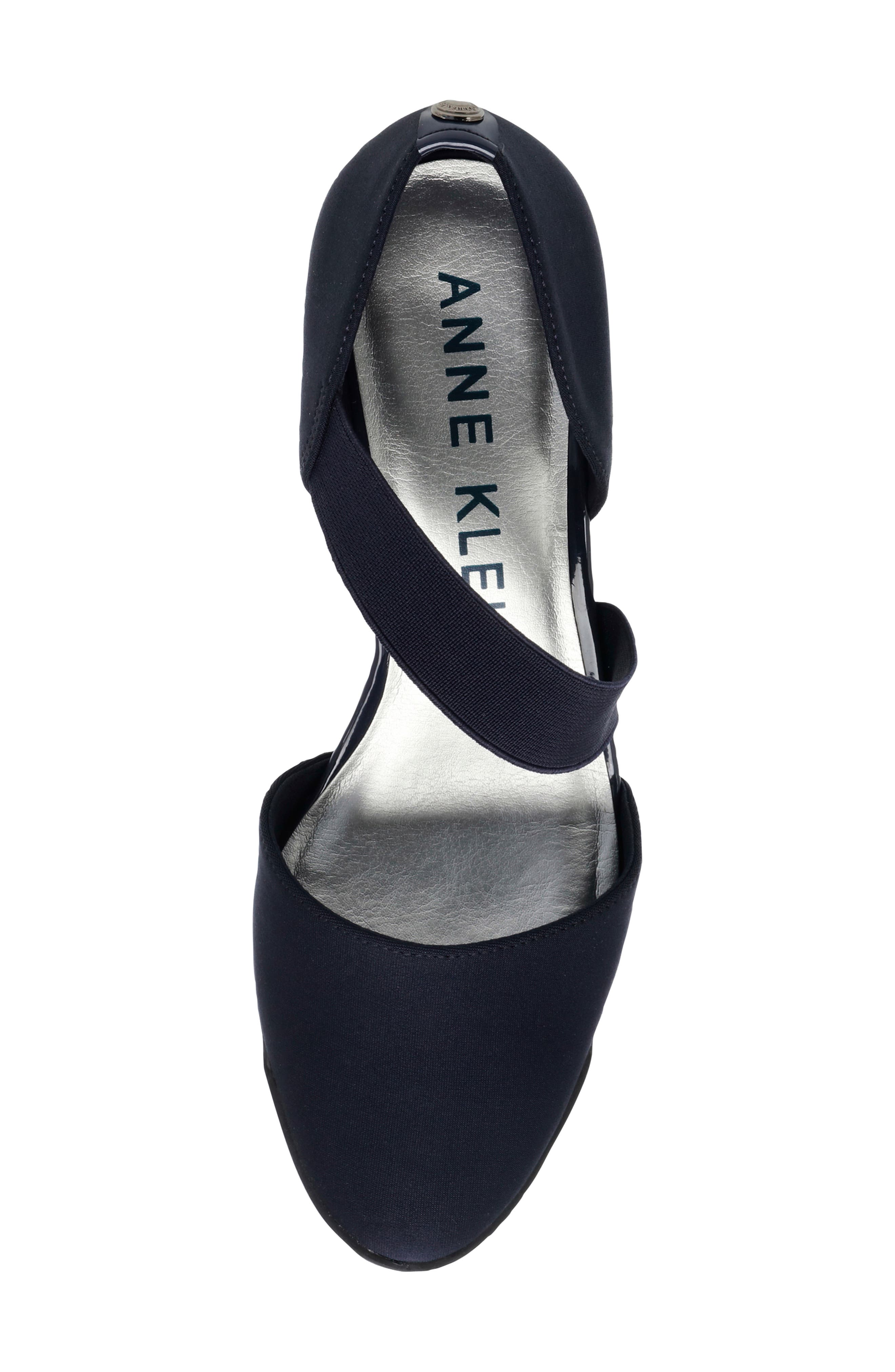 Anne Klein Tara Wedge Pump, Alternate, color, Navy Multi