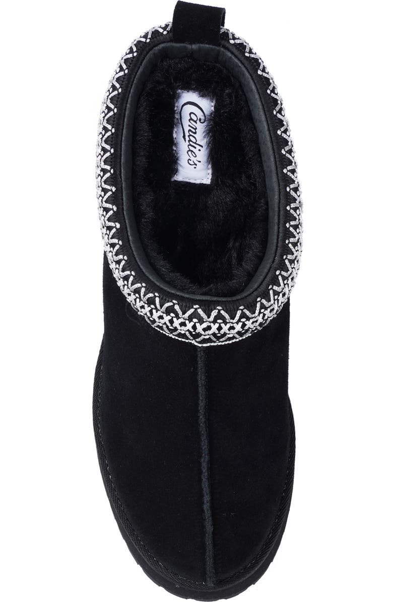 Candie's Leora Platform Clog, Alternate, color, Black Suede