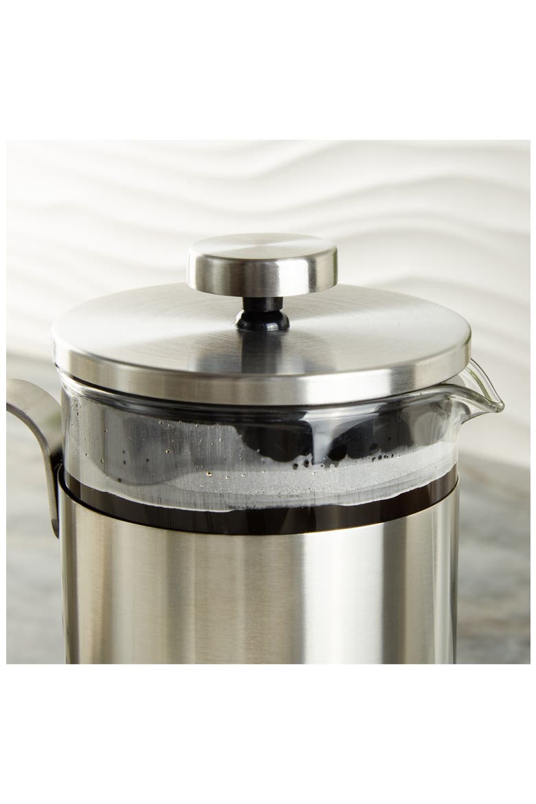 Leo Mae Stainless Steel French Press, Alternate, color, SILVER