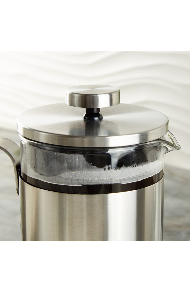 BergHOFF Leo Mae Stainless Steel French Press, Alternate, color, Silver