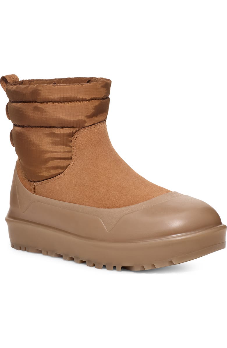UGG<sup>®</sup> Classic Minimod Waterproof Wool Boot, Main, color, Chestnut