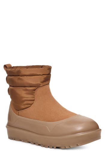 Ugg ® Classic Minimod Waterproof Wool Boot In Chestnut