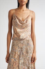L'AGENCE Calista Cowl Neck Cami