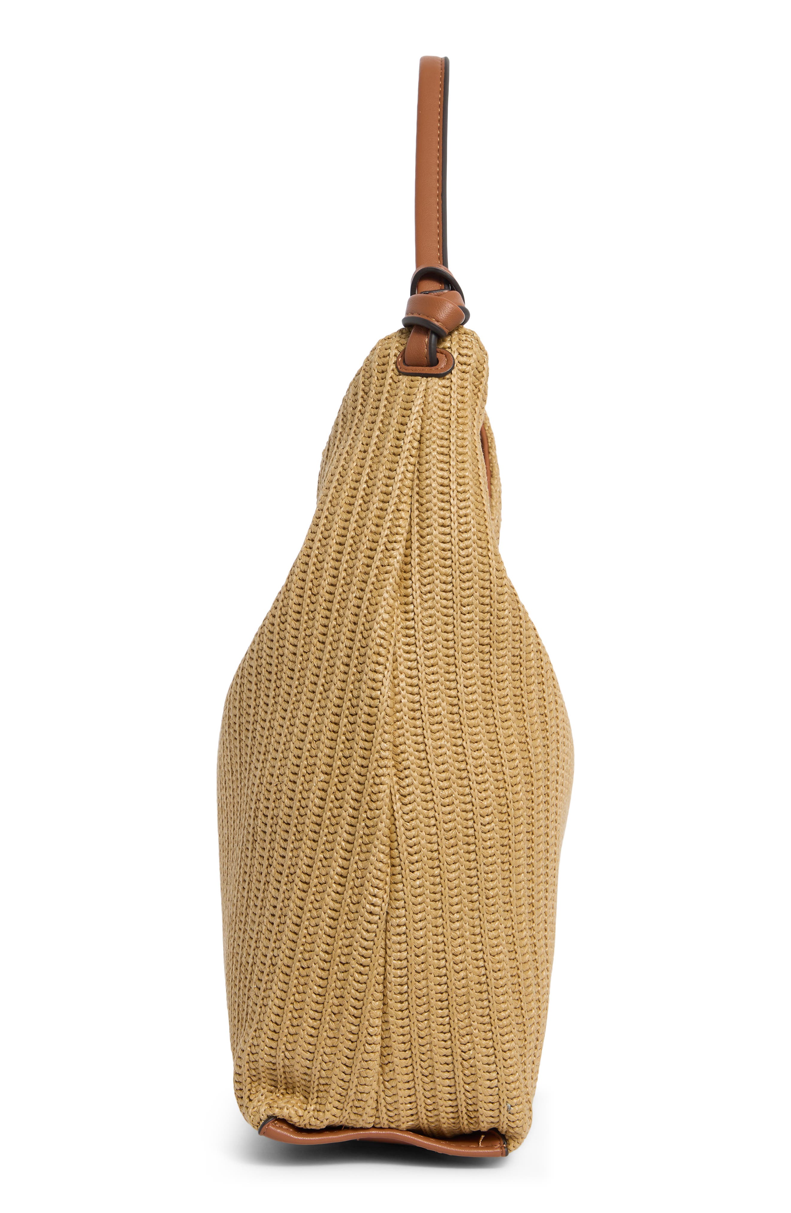DKNY Paula Hobo Bag, Alternate, color, Natural/ Saddle