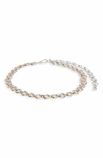 Two-Tone Layered Ring Chain Belt