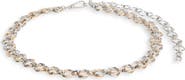 Steve Madden Two-Tone Layered Ring Chain Belt