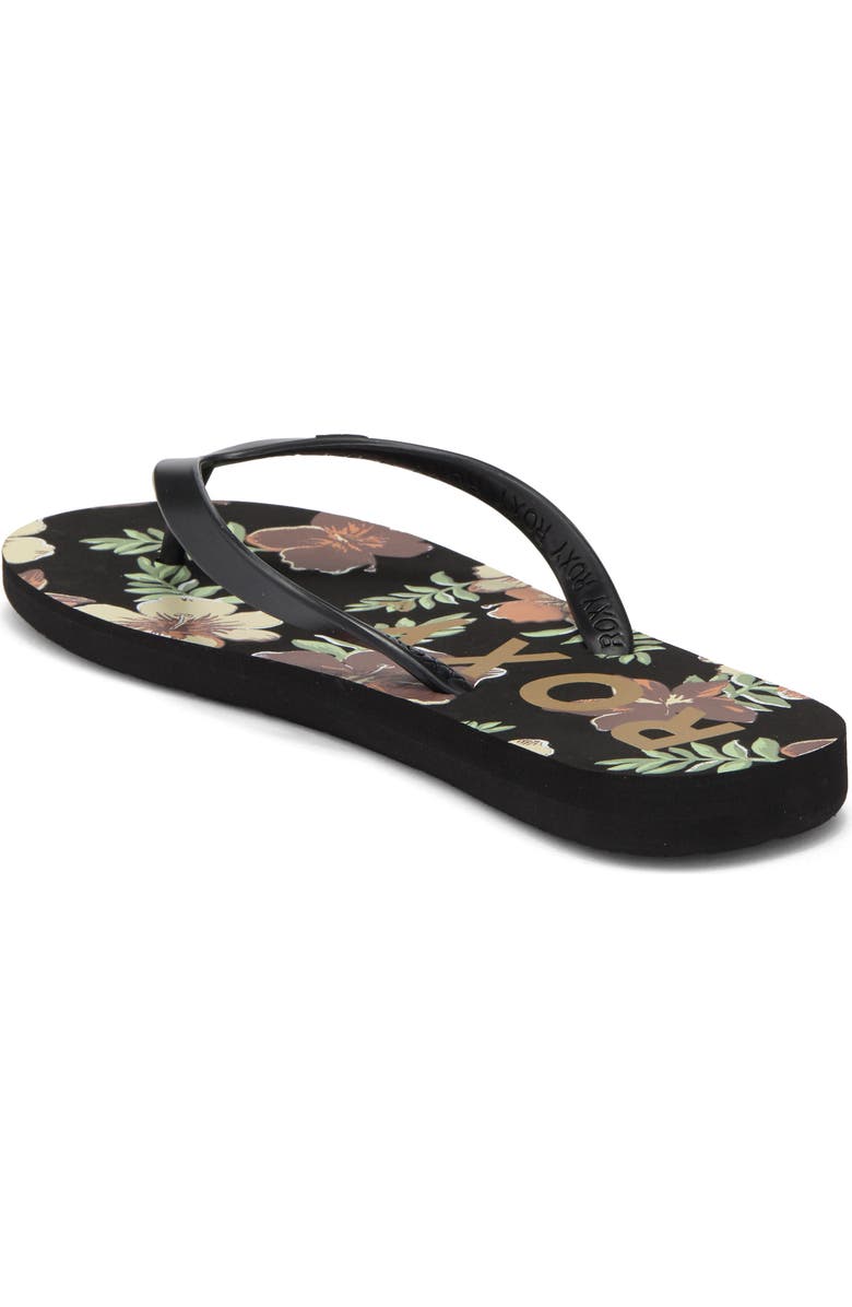 Roxy Tahiti VII Flip Flop, Alternate, color, Black Multi