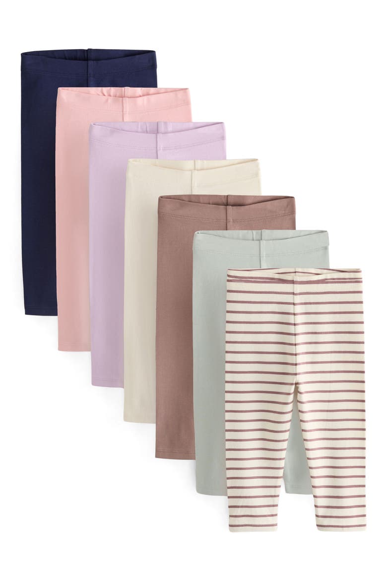 Kids' 7-Pack Leggings Set, Main, color, PINK