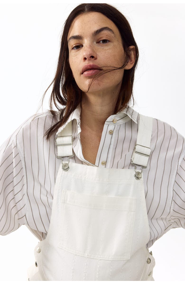 H&M Mama Before & After Denim Dungarees, Alternate, color, White