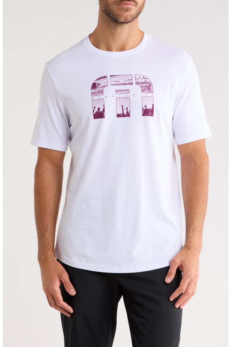 Shootout Logo Graphic T-Shirt, Main, color, WHITE