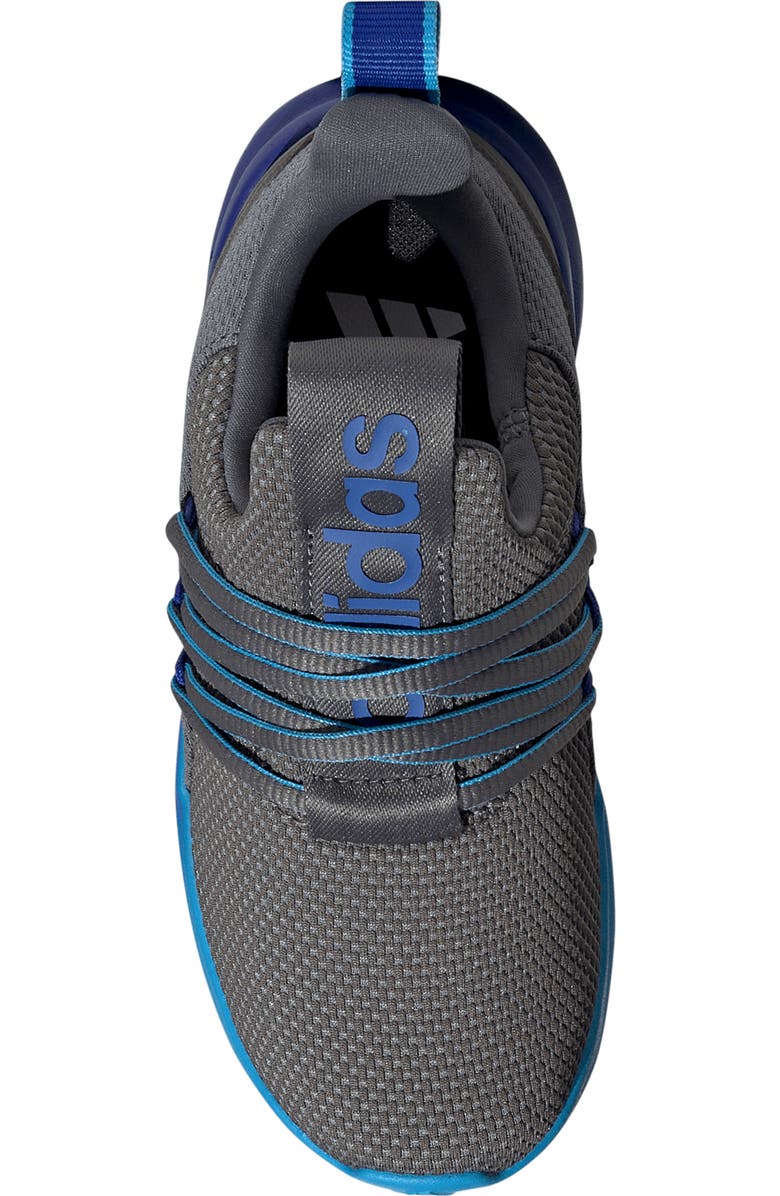 adidas Kids' Lite Racer Adapt 7.0 Sneaker, Alternate, color, Grey Aquamarine/ Blue