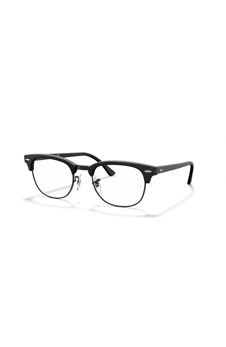 Ray-Ban 49mm Square optical glasses, Main, color, Black