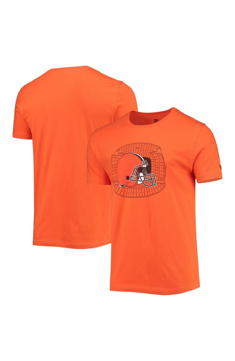 New Era Men's New Era Orange Cleveland Browns Stadium T-Shirt, Main, color, Orange