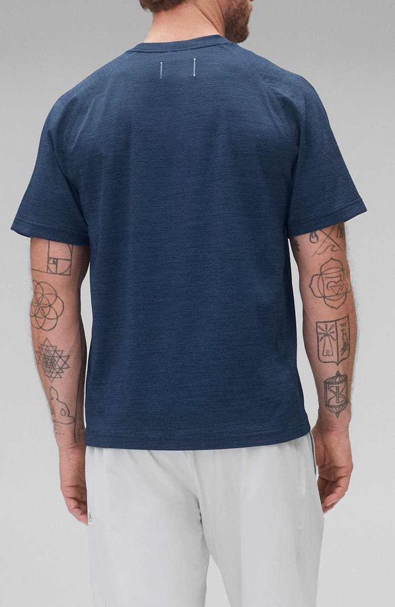 Reigning Champ Solotex<sup>®</sup> Mesh Tiebreak Performance T-Shirt, Alternate, color, Maritime