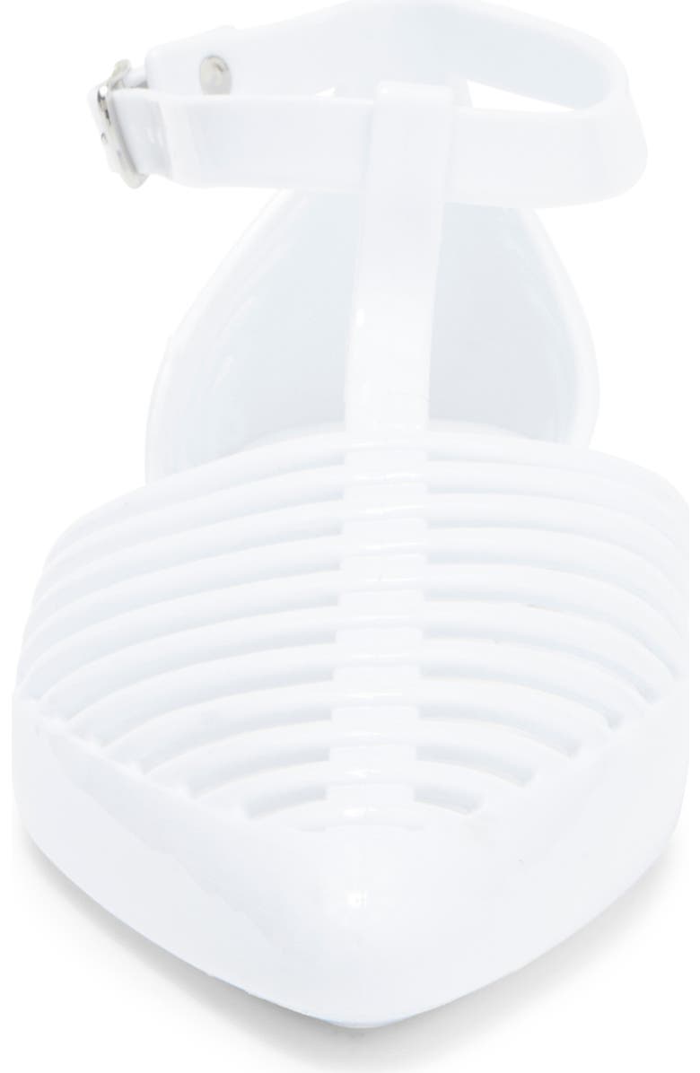 Jeffrey Campbell Squeaky Jelly Flat, Alternate, color, White