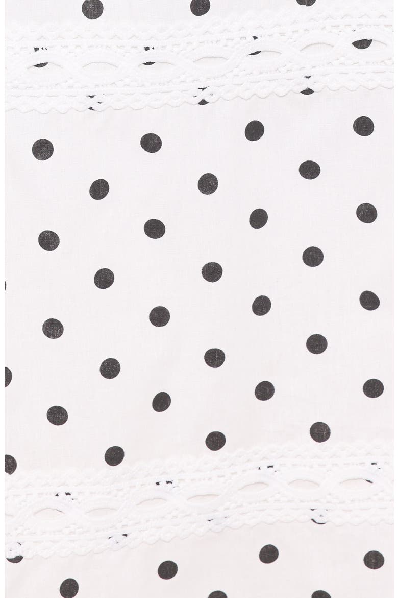 Lucia Tiered Midi Skirt, Alternate, color, WHITE POLKA DOT