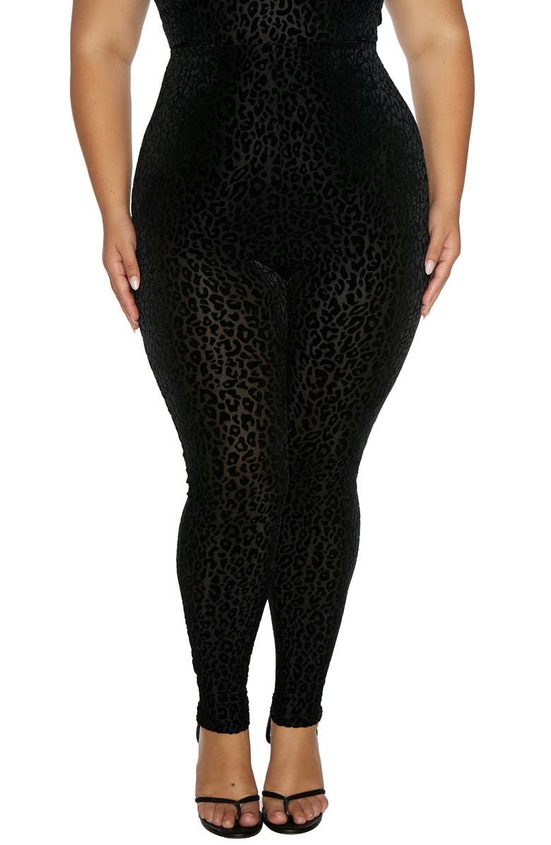 Naked Wardrobe Animal Print Leggings, Main, color,