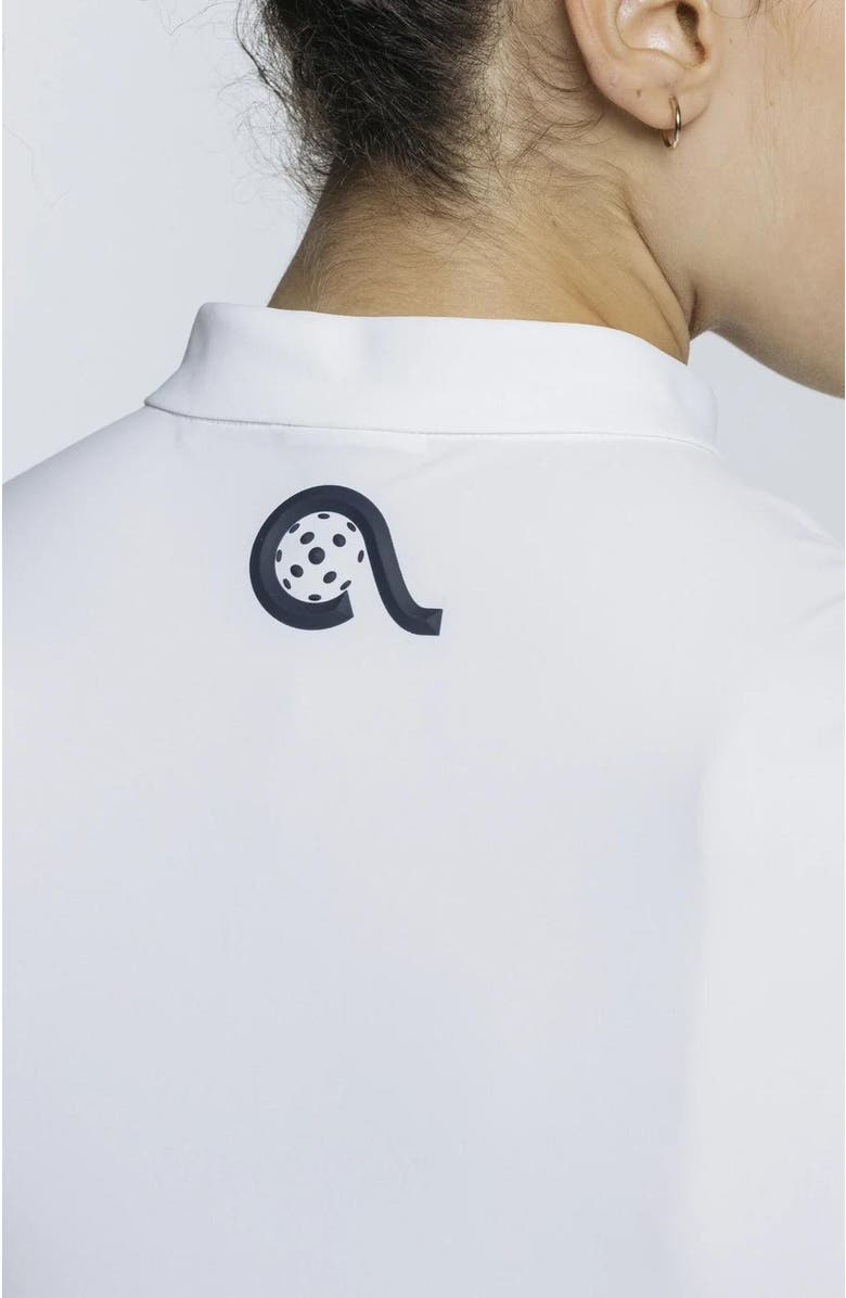 AVI Pickleball Volley Zip Sleeveless, Alternate, color, White Lotus