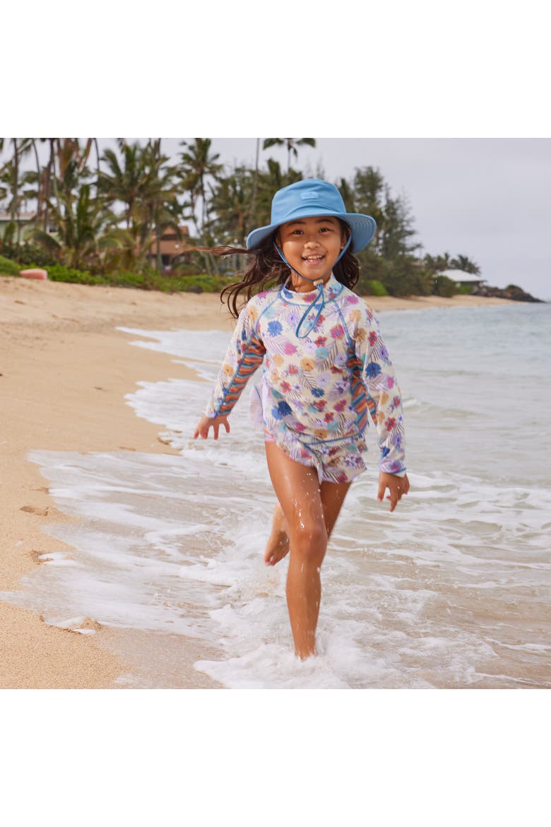 2PC Long Sleeve Sunny Swim Set, Alternate, color, Summer Garden