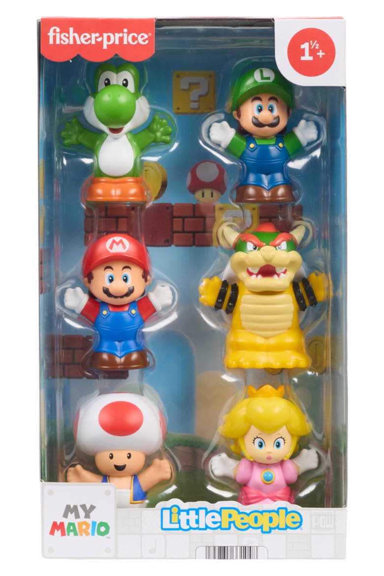 Super Mario Set of 6 Figurines, Alternate, color, SUPER MARIO