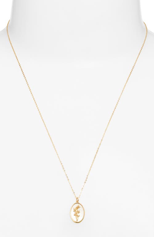 Set & Stones Katrina Birth Flower Pendant Necklace