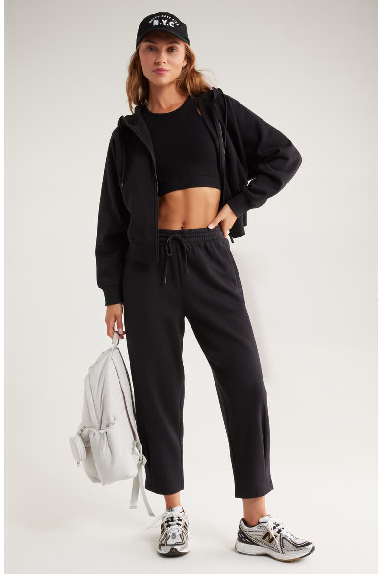 Ultracozy Pleated Joggers, Alternate, color, BLACK