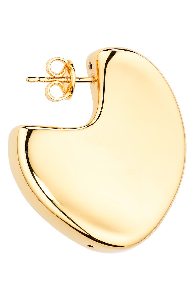 Bottega Veneta Medium Disc Earrings, Alternate, color, 8120 Yellow Gold