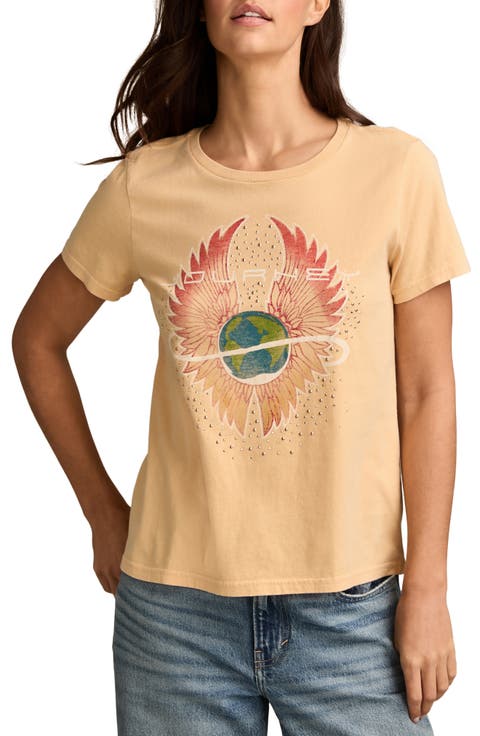 Journey Wings Embellished Cotton Graphic T-Shirt