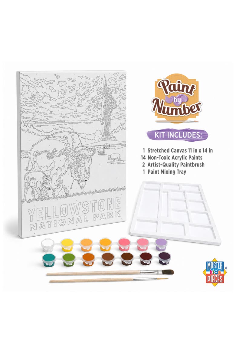Yellowstone Paint by Number, Alternate, color, Multicolor